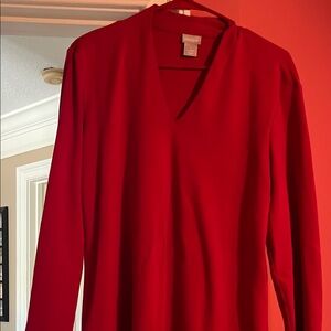 Chico's Vibrant Red Top